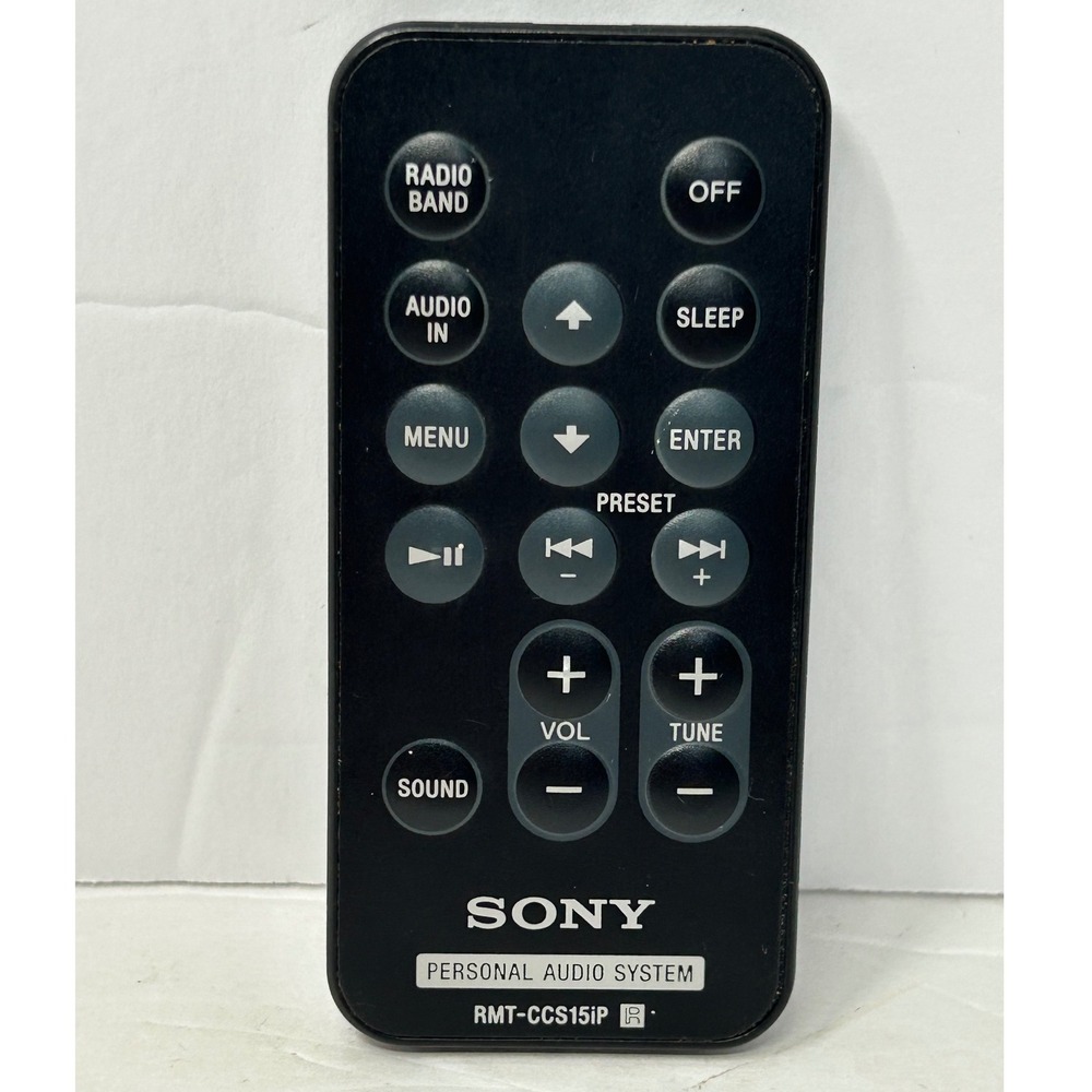Sony Personal Audio System Remote Control RMT-CCS15iP Replacement OEM
